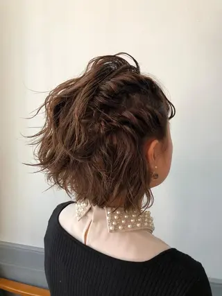 ショート ヘアアレンジ レイヤーカット✂️ 横浜No1♡下鳥翔子のヘアスタイル