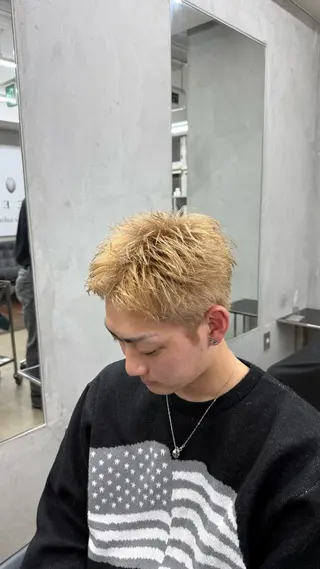カラー メンズ 田中 辰弥のヘアスタイル