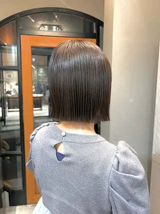 ショート カラー 神戸ボブ✂️ ioe三宮/田 伸佳のヘアスタイル