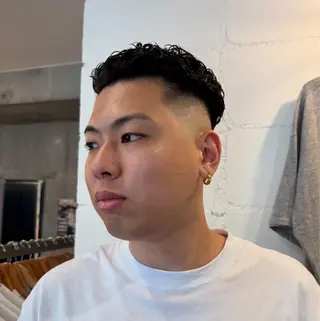 パーマ メンズ 堀 琉冴のヘアスタイル