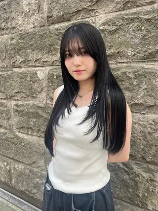 ロング 河本 伶のヘアスタイル