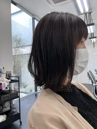 ミディアム 似合わせパーマ/ 山本銀次郎のヘアスタイル