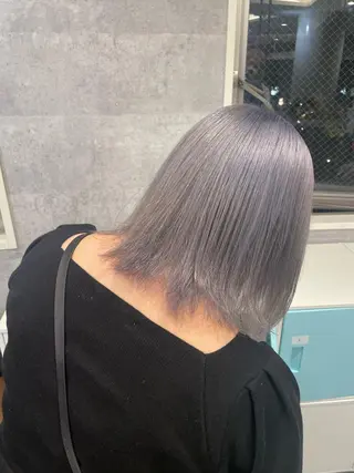 ミディアム ♡似合わせハイトーン ♡maiのヘアスタイル