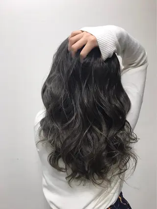 セミロング カラー 大塚 貴之のヘアスタイル