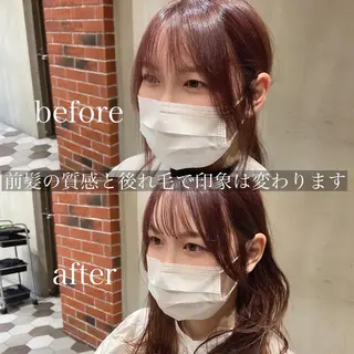 ミディアム カラー 岩崎 昭憲のヘアスタイル