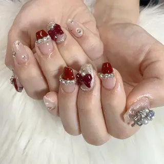 ネイル 🎀nana🫧 ワンホンネイル🎀のネイルデザイン