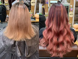 ロング ❤️‍🔥シールエク ＋カラー京❤️‍🔥のヘアスタイル