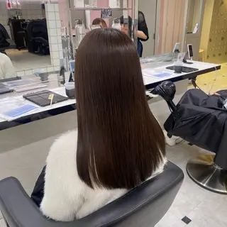 ロング カラー 透明感ベージュカラー 🪞上野🪞AIのヘアスタイル
