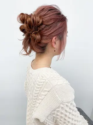 ヘアアレンジ 渋谷ハイトーン/ 髪質改善/梨緒💜のヘアスタイル