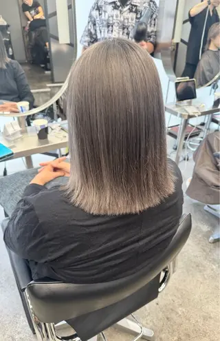 ミディアム カラー 髪質改善＆艶カラー Zina💋池袋のヘアスタイル