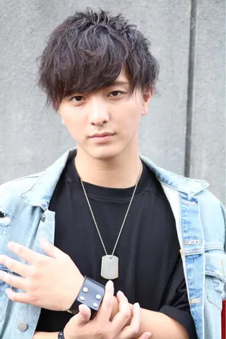 ショート カラー パーマ 及川 翔のヘアスタイル