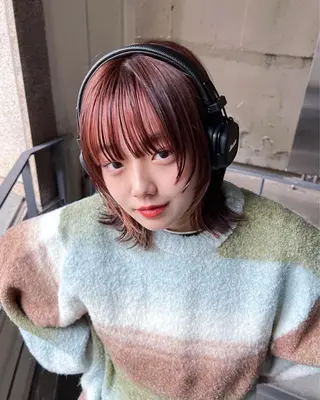 ショート カラー デジタルパーマ Unami 太田英寿のヘアスタイル