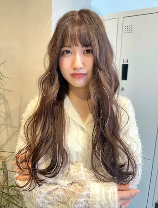 ロング カラー 可愛いベージュ作る 美容師/あかね🧸のヘアスタイル