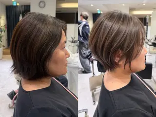 ショート カラー 髙山 莉愛のヘアスタイル