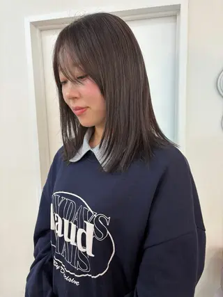 ミディアム カラー ichika/福岡 /透明感カラー🤎のヘアスタイル