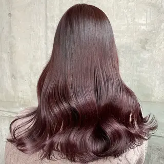 セミロング カラー 大人っぽ♡上品な暖色 ♡ブリーチなし♡のヘアスタイル