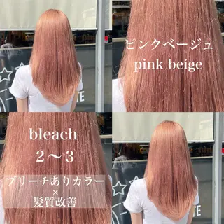 セミロング カラー ️💕淡いハイトーン 💕︎︎ひかるのヘアスタイル