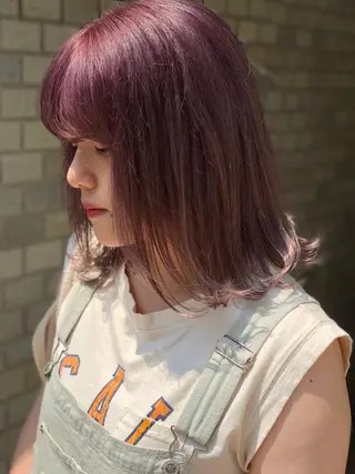 ミディアム カラー AYAKA 下北沢suuのヘアスタイル