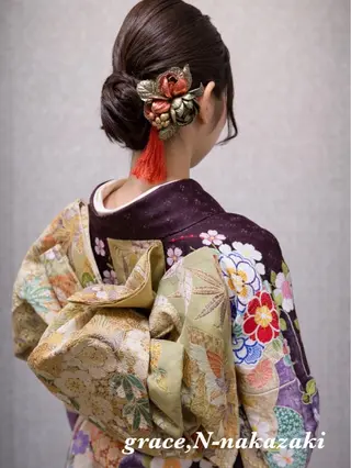 ロング ヘアアレンジ Meg/艶髪カラー× 髪質改善/中崎町のヘアスタイル