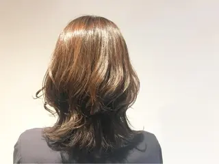 ミディアム パーマ 池田 寿子のヘアスタイル