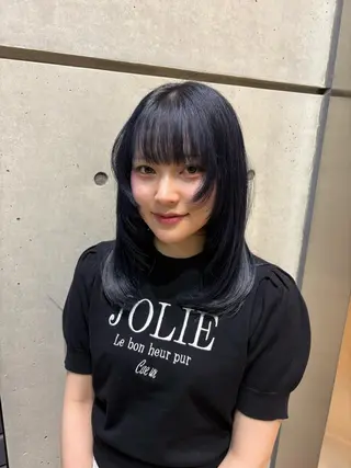 セミロング カラー 名古屋カラー/ ななほ🌷⋆⭒˚のヘアスタイル