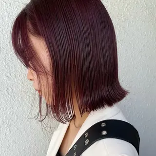 ミディアム カラー パーマ 骨格補正パーマ／ ショート🌸さくらのヘアスタイル