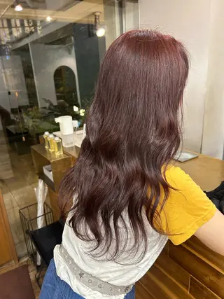ロング カラー 大阪デザインカラー/ カットモデル募集のヘアスタイル