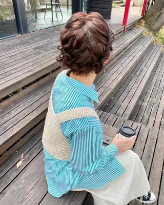 ショート カラー ヘアアレンジ ひなの .のその他イメージ