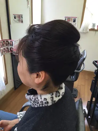 ミディアム ヘアアレンジ 加藤 千秋のヘアスタイル