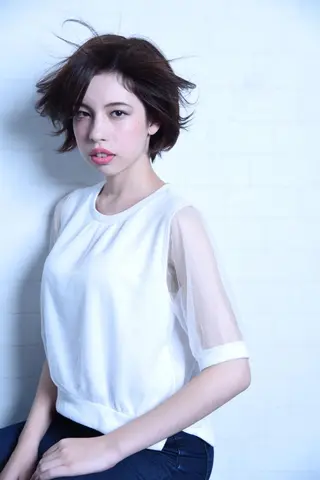 ショート 金沢美容室/ 艶髪/夜営業/JINのヘアスタイル