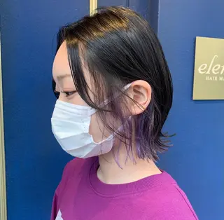 ミディアム カラー ヘアアレンジ 💛髪質改善/透明感 カラー🧡reikaのヘアスタイル