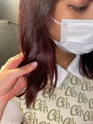セミロング カラー 🎀 amii Hitomi 🎀のマツエク・マツパデザイン
