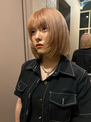 カラー ブリーチなしカラー/ パーマ/おとは🦖♡のヘアスタイル