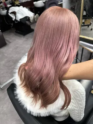 セミロング カラー ヘアアレンジ 久米 治仁のヘアスタイル