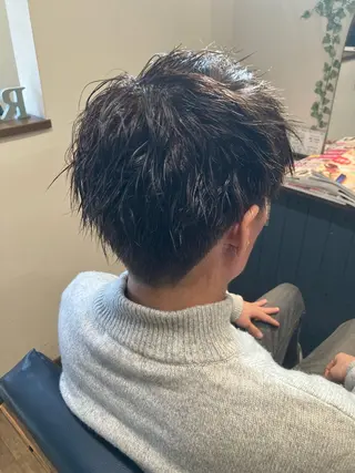カラー パーマ メンズ Ray hair 春日部のヘアスタイル