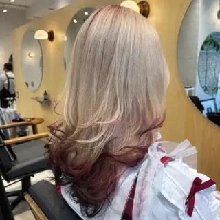 ミディアム カラー 🌈艶ハイトーン🌈 心を込めます🤝涼介のヘアスタイル