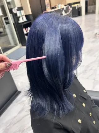 セミロング 🍊小川実里🍊 /カラーレイヤーのヘアスタイル