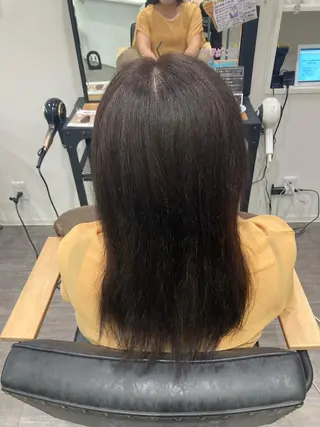 セミロング カラー ミルクティー量産💙 💙ブリーチ特化💙のヘアスタイル
