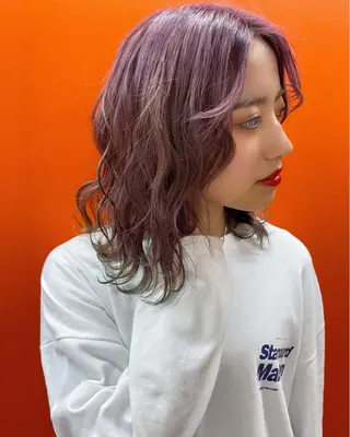 ミディアム カラー 🧡色落ちまで2度綺 麗なカラー🧡ヨシキのヘアスタイル