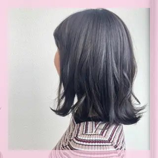 ミディアム カラー 🍒前川 🍒のヘアスタイル