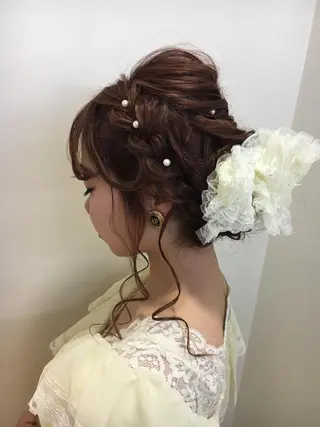 セミロング カラー 永井 大希のヘアスタイル
