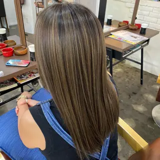 ロング カラー 【艶髪×韓国風】 毛流れ職人 RYOのヘアスタイル