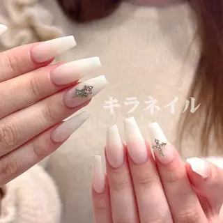 ネイル 🍑長さだし ワンホン💅モモコのネイルデザイン