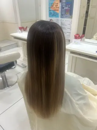 ロング 中山 美里のヘアスタイル