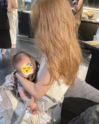 セミロング カラー 田室 和幸のヘアスタイル