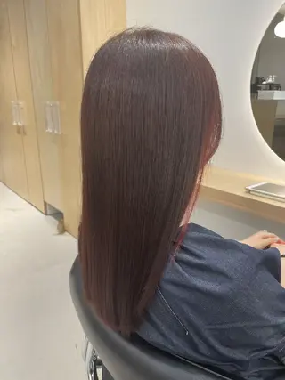 セミロング 透明感カラー×髪質改 善✨️町田築✨️のヘアスタイル