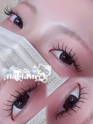 マツエク・マツパ 🎀束感/上下エク/ 𝙍𝙐𝘼 🎀のマツエク・マツパデザイン