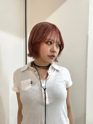 ミディアム カラー カラー まなみのヘアスタイル