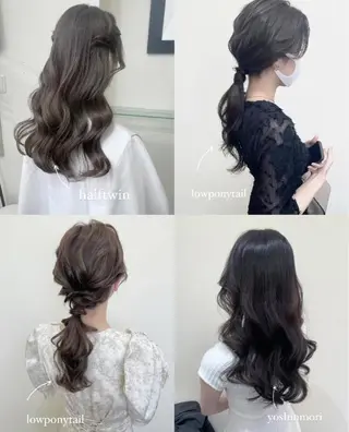 ロング ヘアアレンジ ヘアメイク new meのヘアスタイル