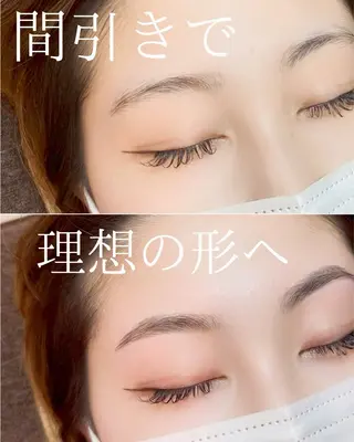 アイブロウ 岩本 麻那のマツエク・マツパデザイン